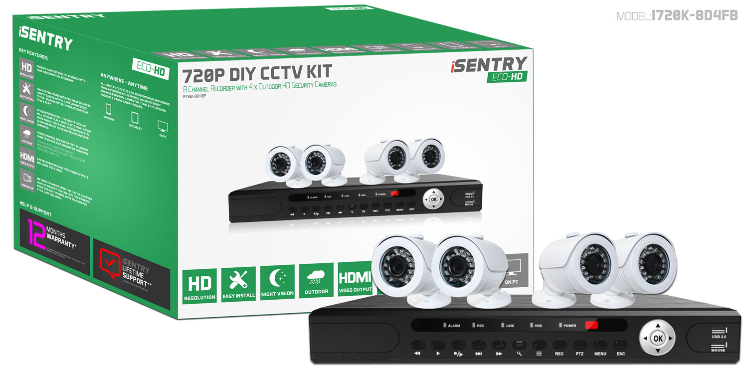 Isentry Eco-HD 720P CCTV System